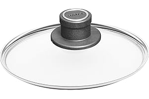 Woll Pokrywa ze szkła bezpiecznego, okrągła, Ø 18 cm, pokrywka ze stałym odpowietrzaniem, obramowanie ze stali nierdzewnej, przezroczysta, nadaje się do piekarnika do 250°