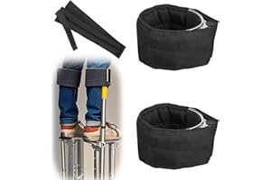 ELIPHONTOWNE Lot de 2 sangles d'échasses pour cloison sèche – Sangles réglables pour cloison sèche – Sangles de jambe souples pour cloison sèche