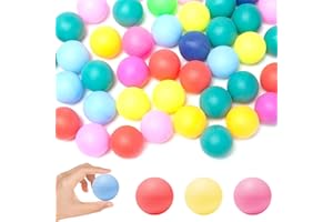 Rebanky 80 Piezas 40mm Pelotas Ping Pong Colores Pelotas Tenis de Mesa de Plástico Bolas Ping Pong de Entrenamiento Ping Pong Balls Colores Mezclados para Adultos y Niños Juegos Entrenamiento