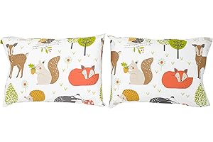 Bloomsbury Mill - Woodland Animals - Kids Design - Pair of Pillowcases (Extra)