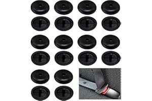 pangutheos 10 Paare Sicherheitsgurt Stopper, Kunststoff Gurtstopper, Robust und Langlebig Sicherheitsgurt Stopper Auto Gurt Knopf für Autogurt für die Meisten Sicherheitsgurte im Auto