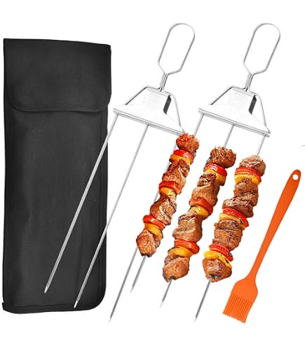 2 Paniers à Griller Barbecue - Acier Inoxydable - Cuisson Uniforme - IHomara