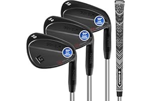 Gowolf Forged Golf Wedges 50/52/54/56/58/60/69 Degree Single or Sets for Men, Right Hand Premium Full Face Gap Wedge Sand Wedge Lob Wedge Golf Club, Great Golf Gifts - CNC Milled Face for More Spin