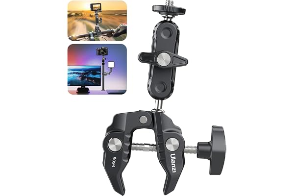 UURig R094 Super Clamp Multi-Functional Camera C Clamp, Video Shooting, Mobile Clamp for Action Cam, Selfie Live Streaming