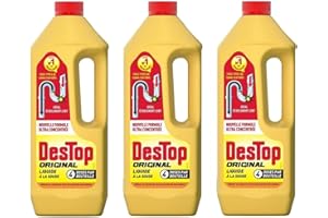 Destop deboucheur canalisation Liquide 1 L - Lot de 3