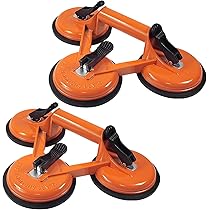 Ventose Per Vetro E Piastrelle Yemetey - 2 Pezzi, Carico 180kg, Manico Regolabile - Foto 2