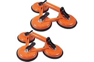YUANYUU 2er Set Glassauger - 3 Fach Vakuum Saugheber 150 Kg, Saugnapf, Saugheber Fliesen, Fliesenheber