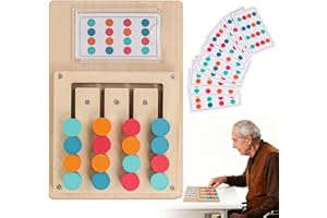 GNAXYZTHOR Activités Sur la Démence pour Les Personnes Âgées,Jeux de Mémoire de Couleur pour Adultes,Maladie D'Alzheimer Jeu de Correspondance des Couleurs,Cadeaux de Noël pour Les Personnes Âgées et Les Parents