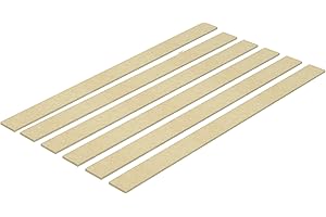 STERZEAL Shaker Style Wall Panelling Kit – 6 MDF Slats 100cm x 10cm – 3D Paintable Wood Wall Panels – Moisture-Resistant HDF Strips for DIY Feature Walls – Easy Install with Optional Adhesive