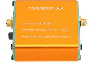VIKYE Rauscharmer Verstärker, HF-Leistungsvorverstärker, 20 DB, Professionelles LNA-Modul mit Hoher Verstärkung (Wird mit einem 2500-mAh-Li-Ionen-Akku geliefert)