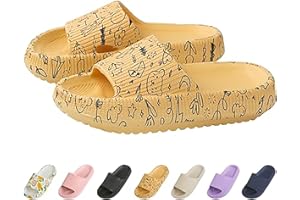 WUYOR Unisex Badeschuhe Kinder Jungen Mädchen Dusch Badeschuhe Cozy Slides Wolken Schlappen Weiche Dicke Sohle rutschfeste Schwimmbad Strand Badeschuhe Schlappi
