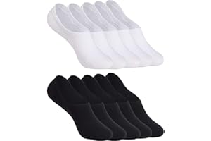 YOUCHAN Calzini Donna Uomo Fantasmini Calze 10 Paia Invisibili Sportive Antiscivolo Cotone con Taglio Basso