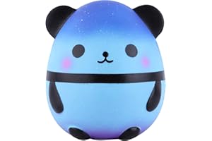 Anboor Squishies Collection Panda Egg Galaxy Jouets Anti-Stress Fantaisie et Gadgets Accessoires de Fete Kawaii Convient Aux Jeux pour Adultes et Enfants (Ciel étoilé, Large)
