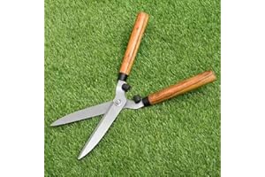 Unibos Heavy Duty 20” Hedge Shears for Gardening - with Wooden Handles Rust Resistant Steel, Best Gardening Tool for Hedges, Shrubs and Bushes, Lightweight for Fine Cutting Bonsai Tree