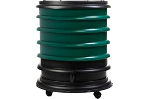 WORMbox | Lombricomposteur 4 Plateaux Vert Foncé | 64 litres | Compostez Vos déchets organiques, Les vers de Terre/lombrics produisent du lombricompost