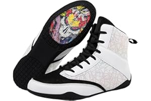 ZEIHYEURUS Scarpe Bodybuilding Uomo,Scarpe da Wrestling da Combattimento,Scarpe Pugilato Uomo,Traspirante,Resistenti all'Usura,Non-Slip Leggero,Scarpe da Pugilato Ad Alta Trazione,per Boxe,Allenamento