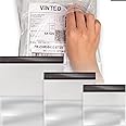 Pack 80 Enveloppes Plastique Expedition Avec Pochette Intégrée - 4 Tailles Pour Colis Vinted, Emballage Résistant Et Auto-Adhésif Blanc
