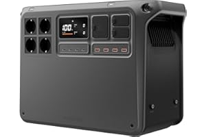 DJI Power 2000 generatore di corrente portatile, centrale elettrica portatile, batteria LFP da 2048 Wh, uscita stabile da 3000 W, ricarica 0-80% in 45 min, power station per casa, campeggio e camper
