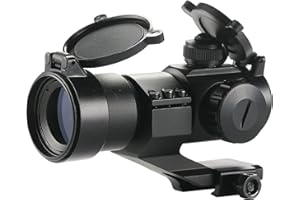 Pinty Rotpunktvisier 1x30 Reflexvisier 4 MOA Airsoft Red/Green Dot Luftgewehr Zielfernrohr Holosight kompatibel mit 20mm Picatinny/Weaver, Halterung and Linsenabdeckung