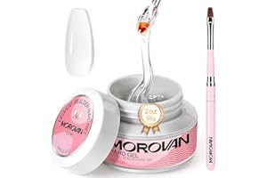 Morovan gel ricostruzione unghie - 56ml Estensione professionale builder gel unghie ricostruzione Adatto per principianti set unghie gel ricostruzione Per donne gel unghie uv Nail Art Manicure Set