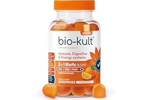Bio-Kult 3in1 Gut Health Gummies for Adults | 2B CFU + Multivitamins | Orange Flavour | 30 Probiotic Gummies