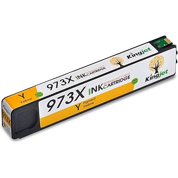 Kingjet Compatible HP 973X Yellow Ink Cartridges Replacement for HP PageWide Pro 452dw 452dwt 