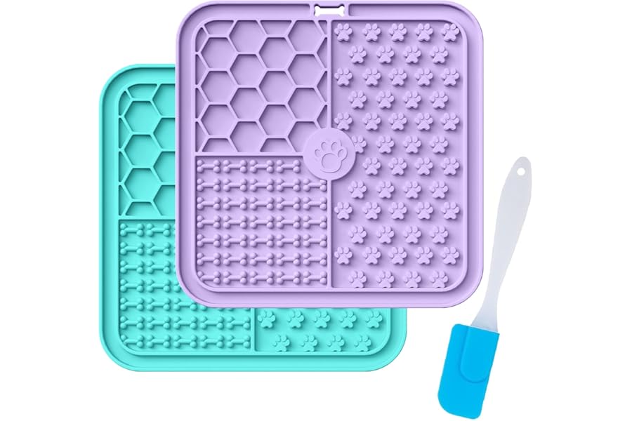 Licky Mats for Dogs and Cats, Premium Lick Mats with Suction Cups for Dog Anxiety Relief, Dog Licking Mat for Bathing, Grooming and Training
