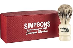 THE SIMPSONS Simpsons Wee Scot Best Badger Hair Shaving Brush With Imitation Ivory Handle