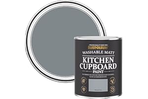 Rust-Oleum Grey Kitchen Cupboard Paint in Matt Finish - Mineral Grey 750ml