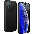 Spy-Fy iPhone 15 Pro Max Privacy Case with Camera Covers Front and Rear | Magsafe Compatible and Kickstand | Protect Your iPhone | 6-Foot Drop Proof | 6,7 Inch | Camera Protection by Valenta Black