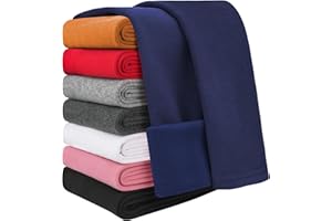 Auranso Thermo Leggings Mädchen Kinder Thermoleggings Gefütterte Winter Baumwolle Warme Dick