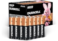 Duracell - AAA 1.5V Alkaline LR03 / MN2400 Batteries Long Lasting Power - Pack of 20-10 Years Shelf Life