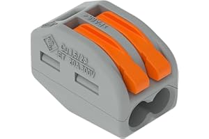 Wago - WAG222412 - Borne pour boîte de dérivation borne à 2 conducteurs avec leviers de manipulation