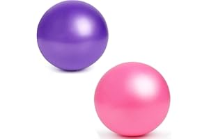 YMWALK Palla per Pilates, 2 Pezzi da 25 cm, Mini Morbida Antiscivolo Anti-Scoppio per Esercizi, Fitness, Yoga, Core Training