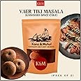 Kanz & Muhul Traditional Kashmiri Masala Tikki 160 Gm, Vaaer Masala Ready to Use Tadka Garam Masala - Matamaal's Special - 80 x 2 Grams (1 Piece) kasmiri masala tiki