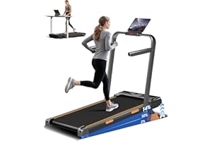 LONTEK Walking Pad with 14% Adjustable Incline, Folding 3 in 1 Portable Under Desk Running Machine for Home Office, 2.5HP Treadmill with Handles, Remote Control, Speed 1-10KM/H, 330LBS Capacity