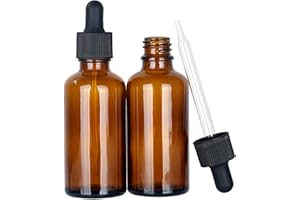 Magic Season Butelki na olejki eteryczne - bursztynowe / 50 ml z zakraplaczem/2 szt