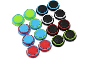 Aussel silicona pulgar Sticks Thumb Grip Caps proteger para PS4 PS3 Xbox 360 Xbox Uno Controlador de sistema de juego 8 unidades