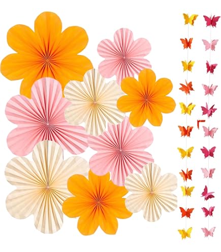 Amscan Hibiskus-Swirls Luau-Deko – 12 Stück, Bunte Blüten-Aufhänger Für Tropische Partys