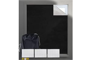 GTLAOGS 100% Verdunkelungsvorhänge für Fenster, 300cm x145cm tragbare Verdunkelungsvorhänge, einfach anzubringen und zuzuschneiden, für Touristenautos, Schlafzimmer, Heimkino, jede Fenstergröße und form