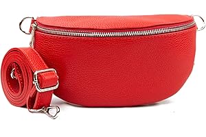 Woodland Leathers Genuine Italian Leather Shoulder Bag & Crossbody Bags For Women With 2 Straps, Leather Women's Cross-body Bags Chest Bag Shoulder Bag Bumbags