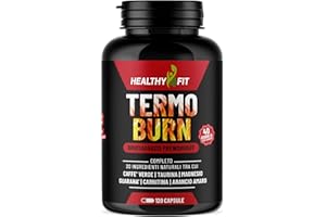 Healthy4Fit Brucia Grassi Potenti Veloci, Drenante Forte Dimagrante, Pre Workout - 120 Capsule - Termogenico Dimagrante Forte Veloce Donna e Uomo x Pancia Piatta - Formula esplosiva con 20 ingredienti