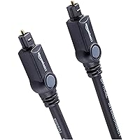 Amazon Basics Cavo audio ottico digitale Toslink, 1 m,Nero
