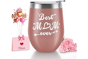 Winzwon Mum Christmas & Birthday Gifts - Funny Mug & Travel Mug with Lid, 12Oz