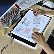 Tavoletta Luminosa A4 LED - Light Box Dimmerabile Per Disegno