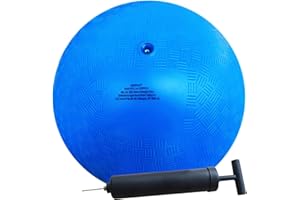 AppleRound 8.5-Inch Playground Ball with Air Pump, Pack of 1 Ball with 1 Pump, Official Size for Dodge Ball, Handball, Camps and Schools