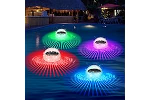 morxinle Solar Poolbeleuchtung,Schwimmende LED Pool Licht mit Farbwechsel Wasserdicht Teichbeleuchtung für Pool Deko,Unterwasser Licht für Schwimmbädern,Wasserparks verwendet und Pool (4)