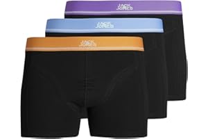 JACK & JONES Bokserki (szorty) Mężczyźni Jackonga Solid Trunks, 3 sztuki