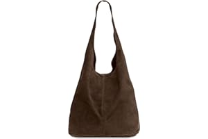 Caspar große Damen Wildleder Tasche Hobo Bag Shopper - CLASSIC LINE - Modell No.767 - Made in Italy