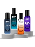Beardo Everyday Essential Combo for Men- LSD ,Whisky Smoke Firebomb, Mariner & Legend Perfume for Men (20ml x 4) | Long Lasting Fragrance | Long Lasti